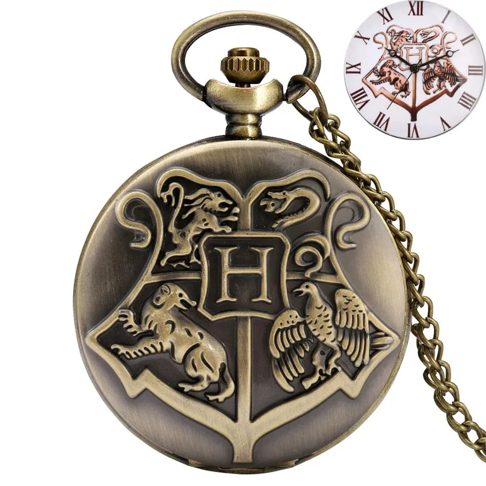 Men's Long Chain Pocket Watch Antique Cosplay Necklace