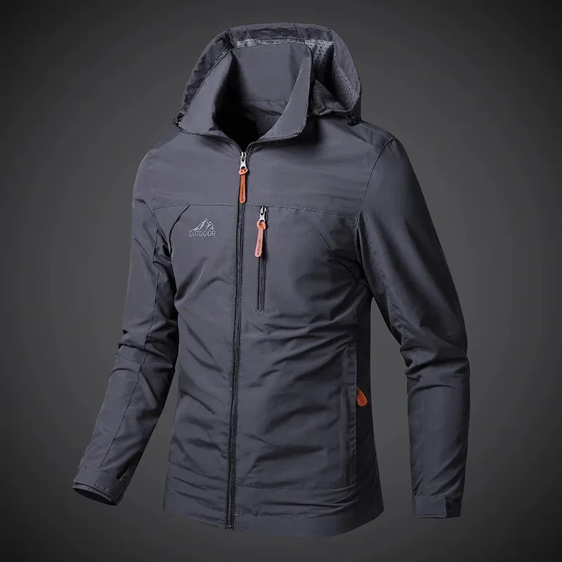 Men's Waterproof Jackets 2021 Spring Autumn Mens Windbreaker Overcoat Casual Men Hooded Jackets Coats Outwear Man Brand Clothing