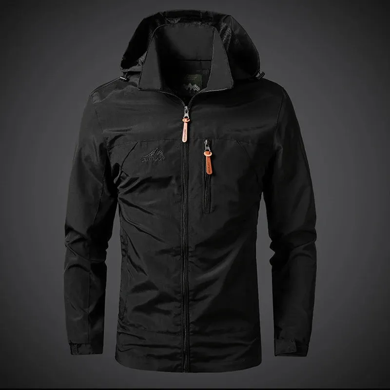 Men's Waterproof Jackets 2021 Spring Autumn Mens Windbreaker Overcoat Casual Men Hooded Jackets Coats Outwear Man Brand Clothing