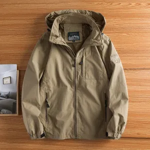 Men's Windbreaker Jackets For Men Motorcycle Helmet Clothing Waterproof Hooded Jacket Camping Outdoor Hiking Men's Coat