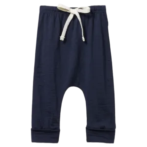 Merino Drawstring Pants - Navy