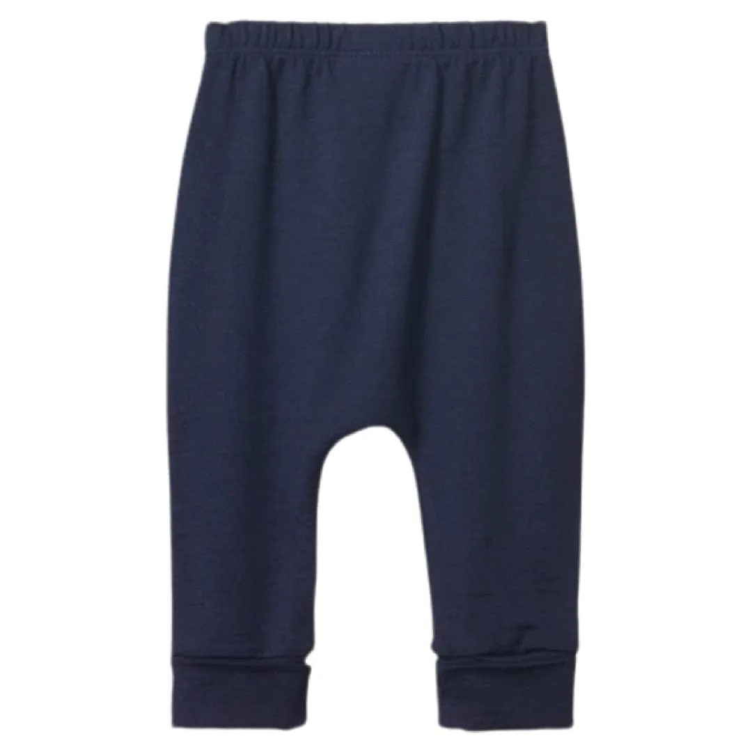 Merino Drawstring Pants - Navy