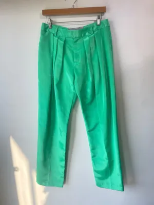 Mia Vesper Shiny Green Trousers