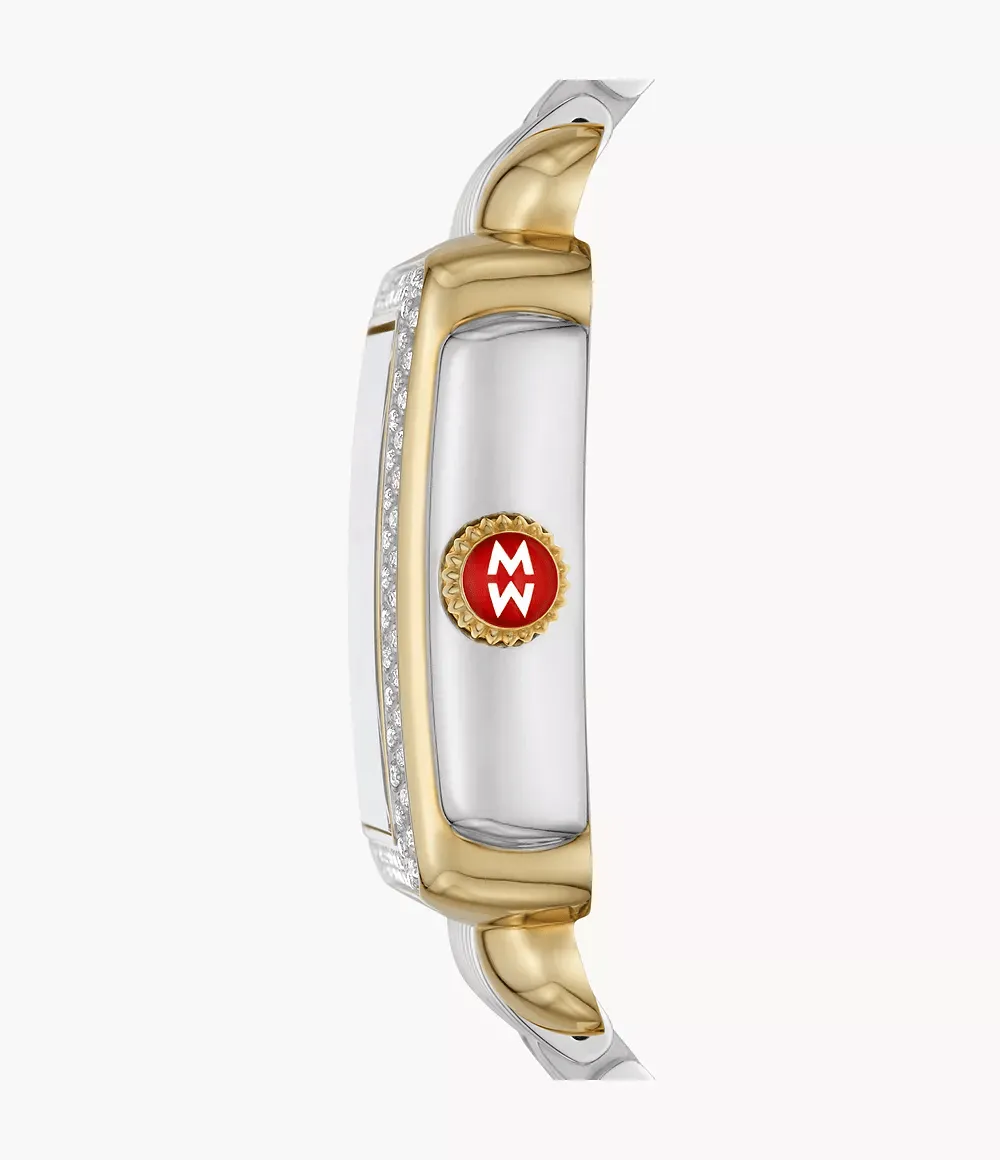 Michele Deco Madison Diamond 33mm 18K Two-Tone Diamond Women's Watch MWW06T000144