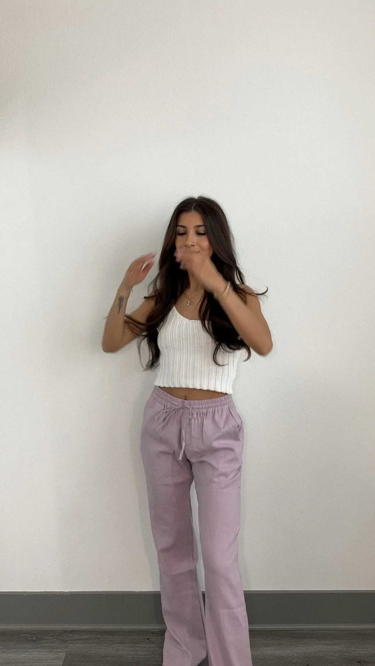 Mina Linen Pants (Lavender)-FINAL SALE