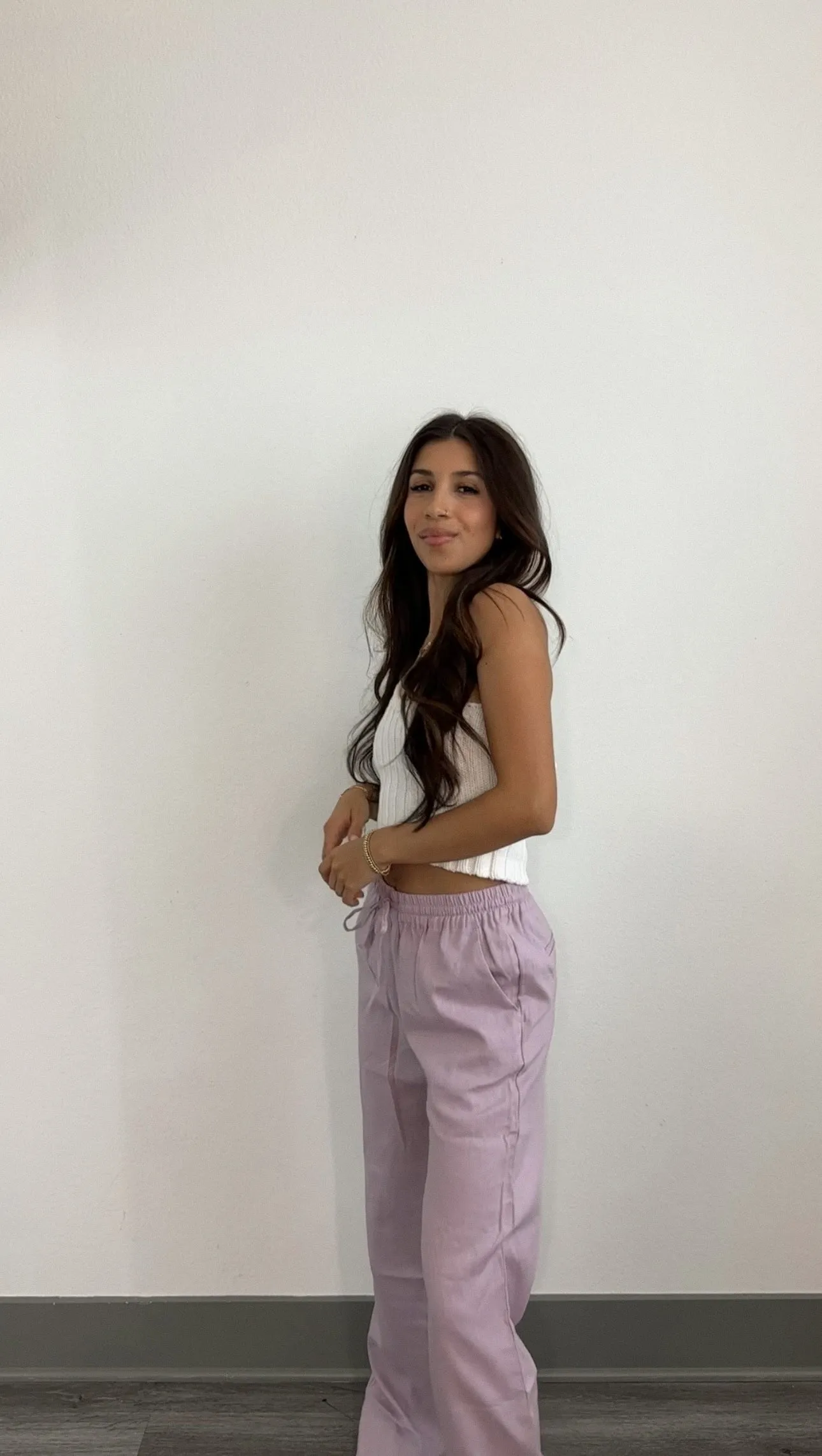 Mina Linen Pants (Lavender)-FINAL SALE
