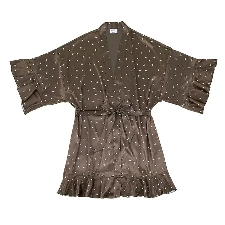 Mini Hearts Satin Robe