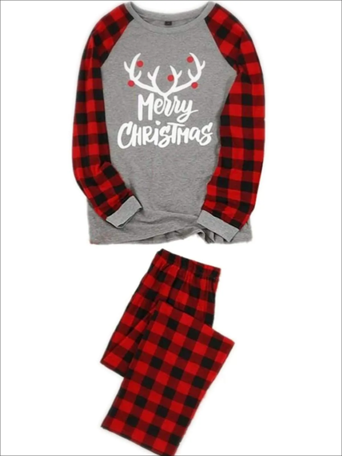 Mommy & Me Cozy Plaid Long Sleeve Holiday Pajamas