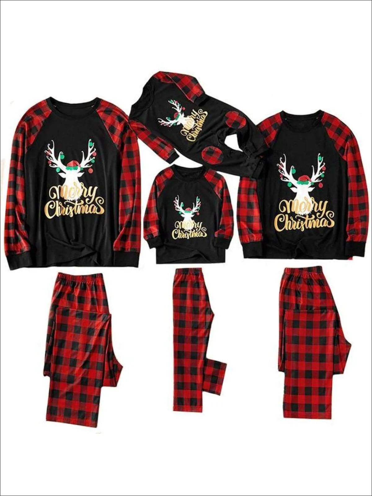Mommy & Me Cozy Plaid Long Sleeve Holiday Pajamas