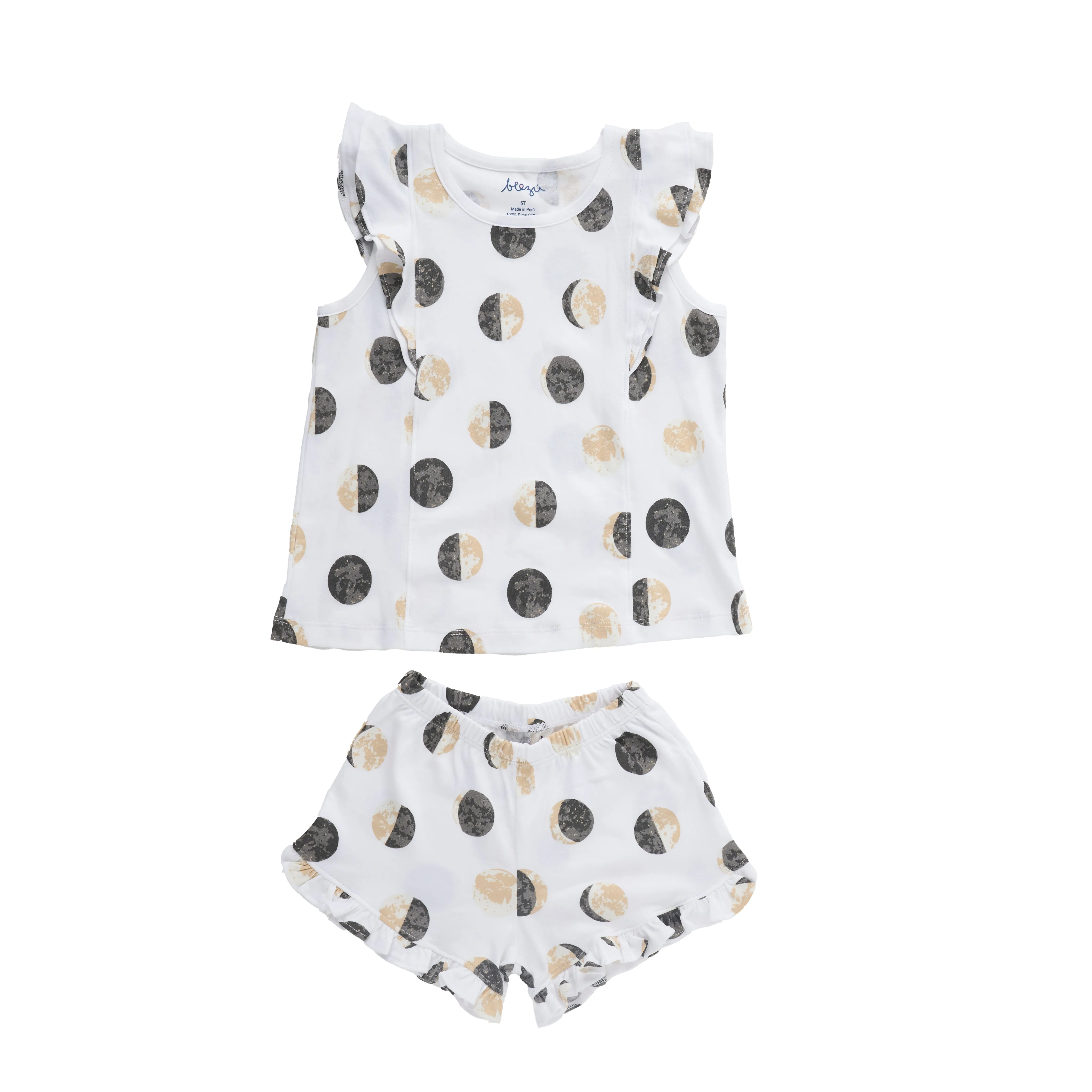 Moon Shadow Girl Ruffle Short Set