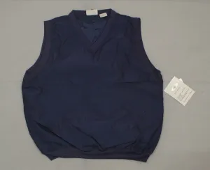 Most Wanted Men's Microfiber Lined Wind Vest Navy Large