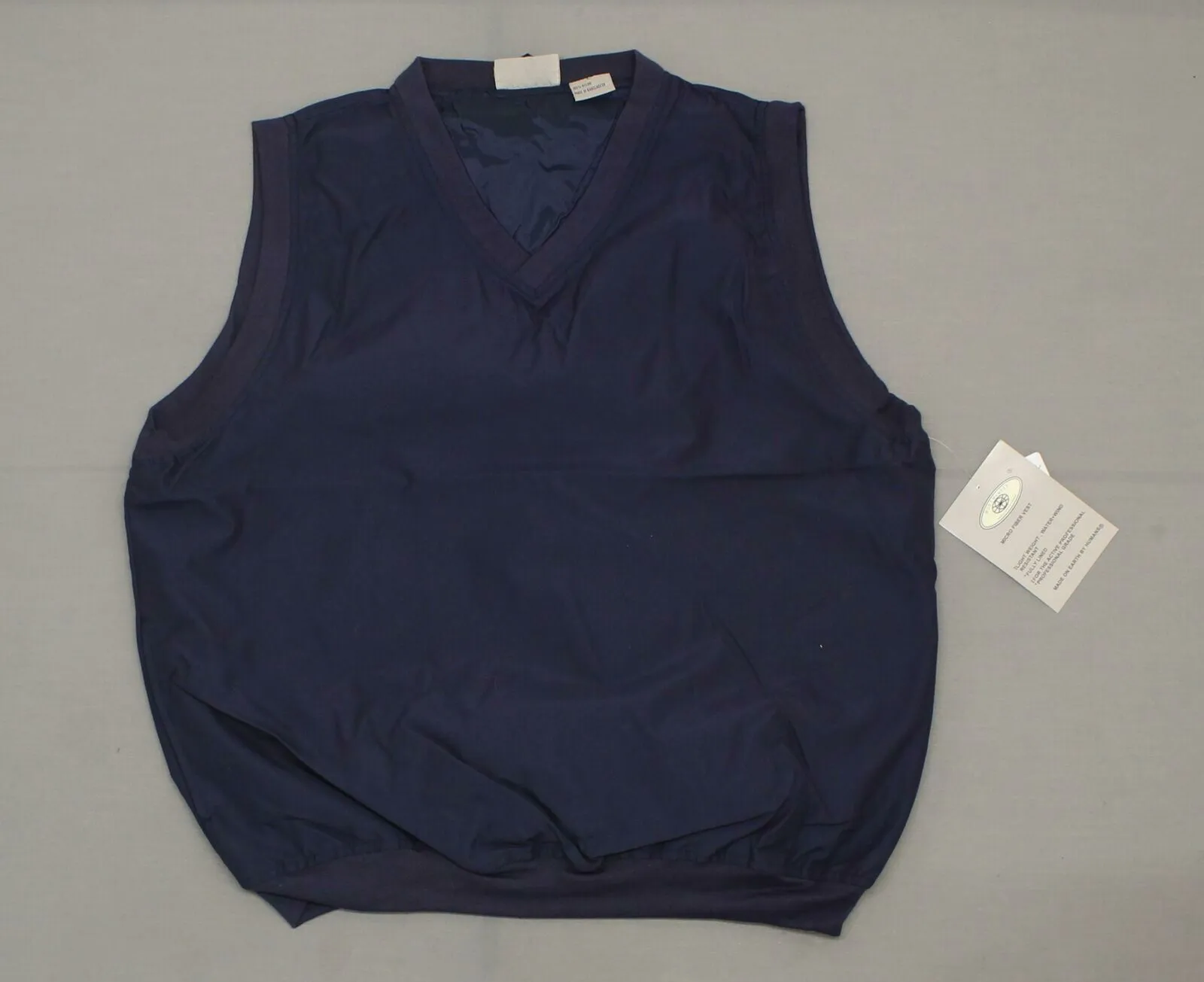 Most Wanted Men's Microfiber Lined Wind Vest Navy Large