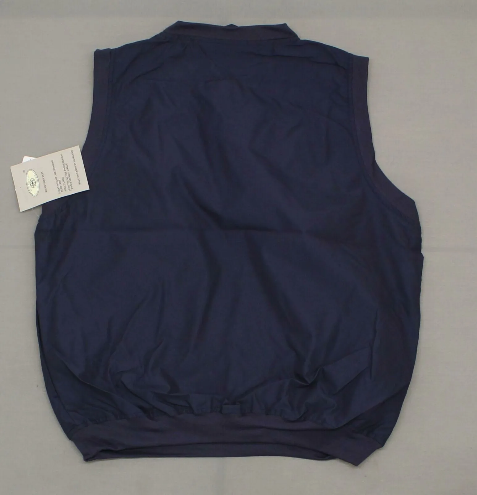 Most Wanted Men's Microfiber Lined Wind Vest Navy Large