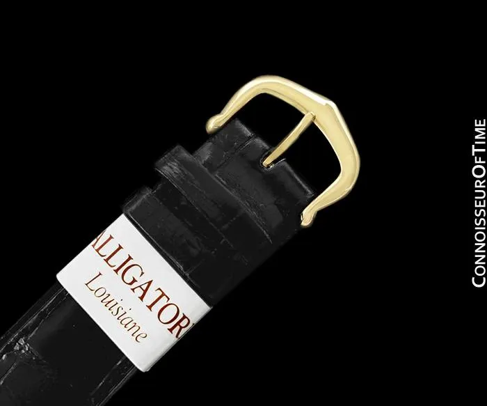 Must De Cartier Vendome Mens Midsize Unisex Vermeil Watch - 18K Gold Over Sterling Silver & Diamonds