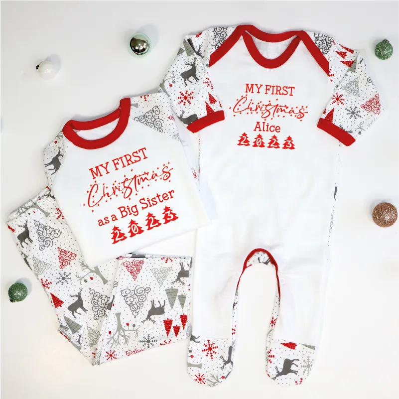My First Christmas as a Big Sister Pyjamas