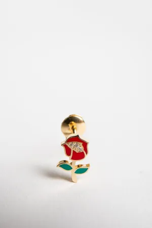 MYSTERYJOY | ANTIQUE ROSE MONO EARRING