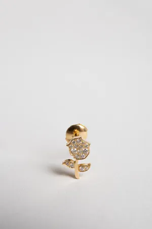MYSTERYJOY | ANTIQUE ROSE MONO PAVÉ EARRING
