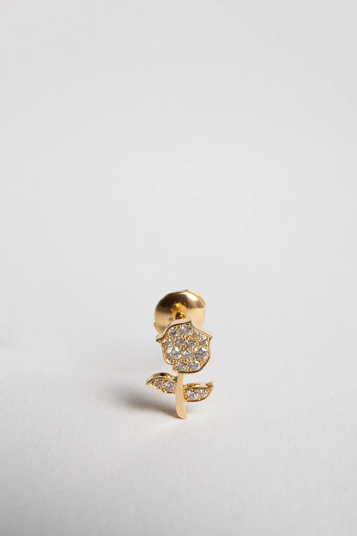 MYSTERYJOY | ANTIQUE ROSE MONO PAVÉ EARRING