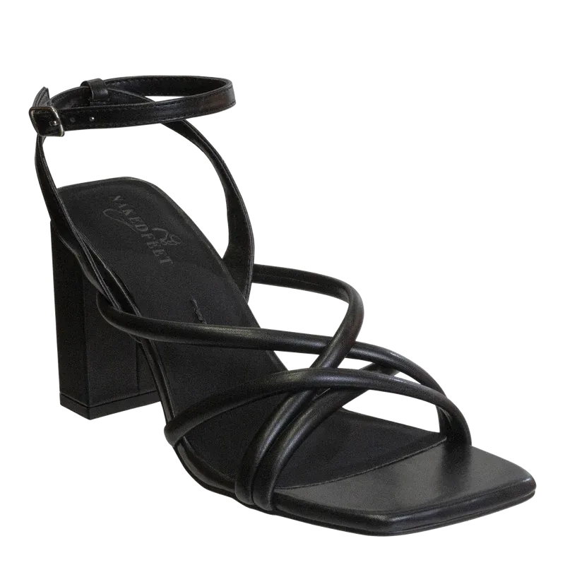 Naked Feet Mood Heel in Black