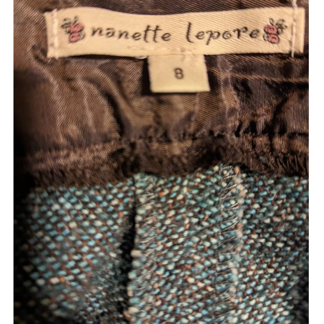 Nanette Lepore Green Tweed Wool Pants / 8