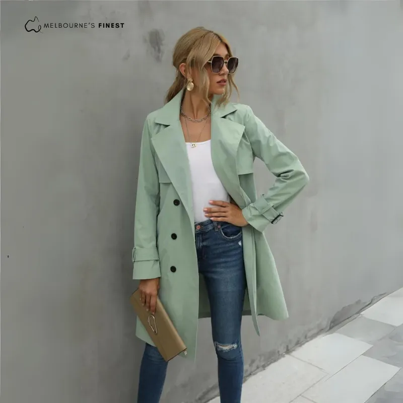 Natasha™ Stylish Windbreaker Trenchcoat