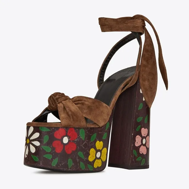 New Big Size 34-43 Ladies High Heels Platform Sandals Shoes Woman Party Runway Show Summer Luxury Sandals
