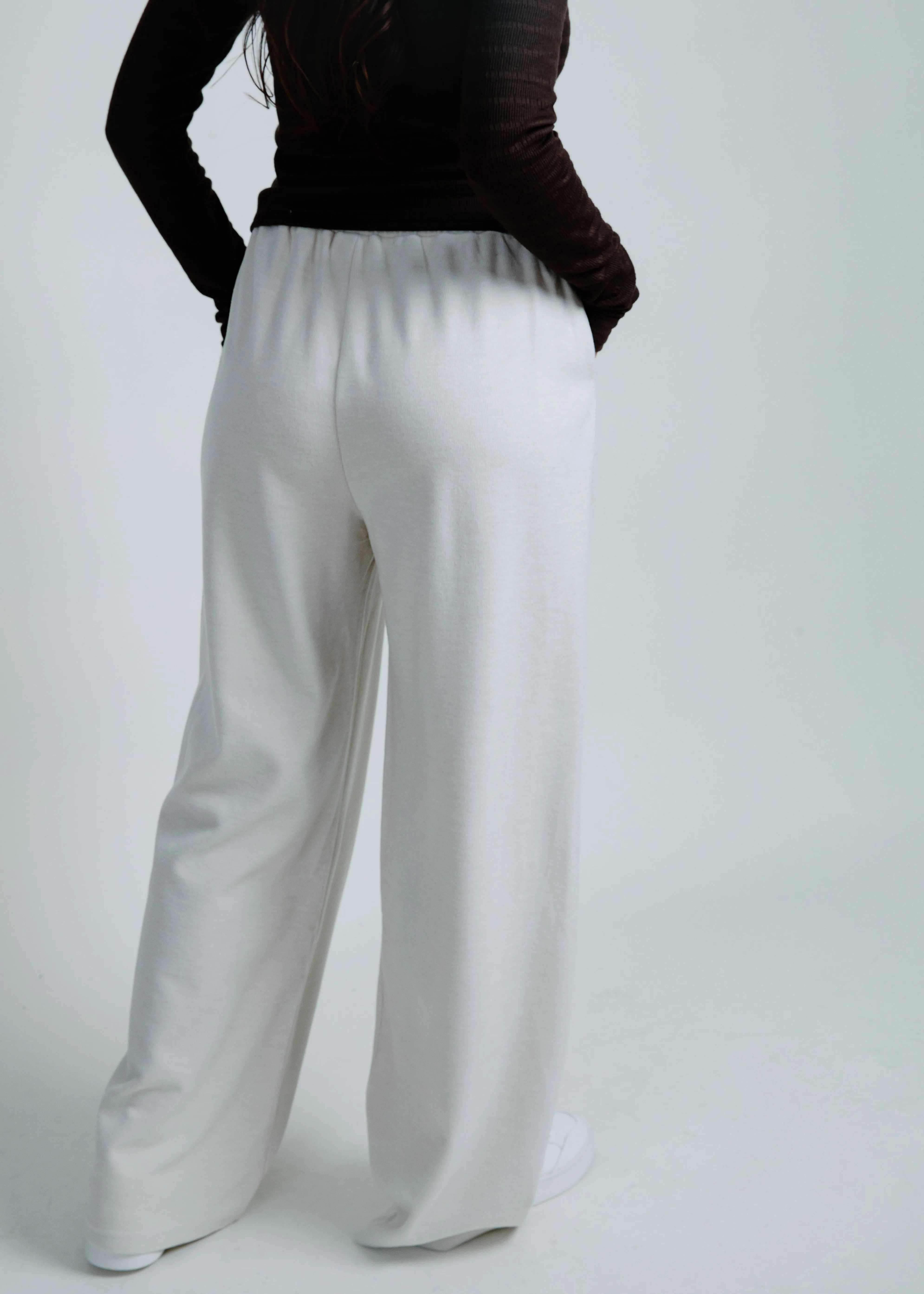 Night In Wide Leg Pants - Cream