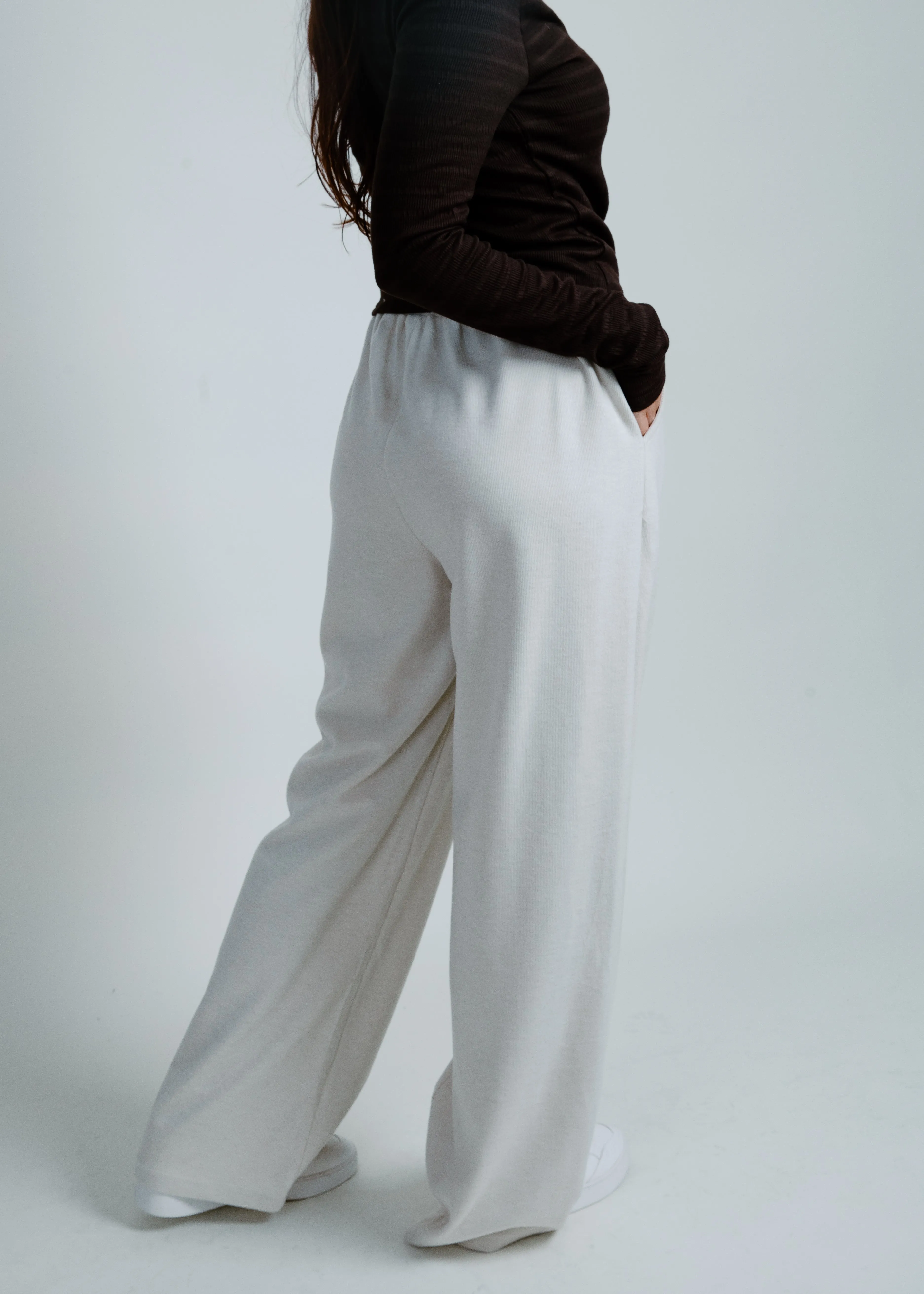 Night In Wide Leg Pants - Cream