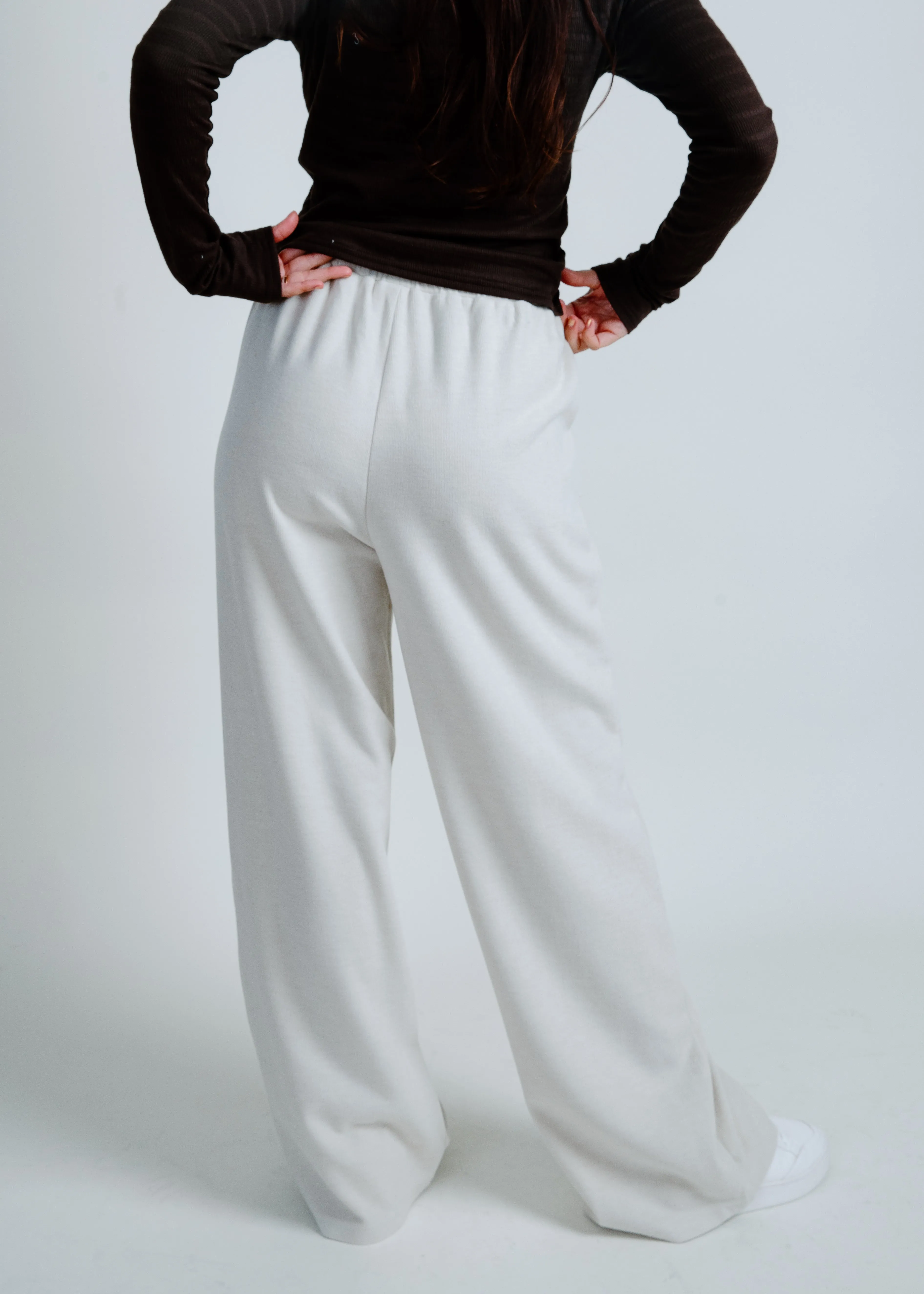 Night In Wide Leg Pants - Cream