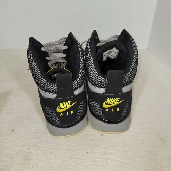Nike Shoes Mens Size 11 Gray Yellow Air Ultra Force Sneaker 2013 555087-001 Shoe
