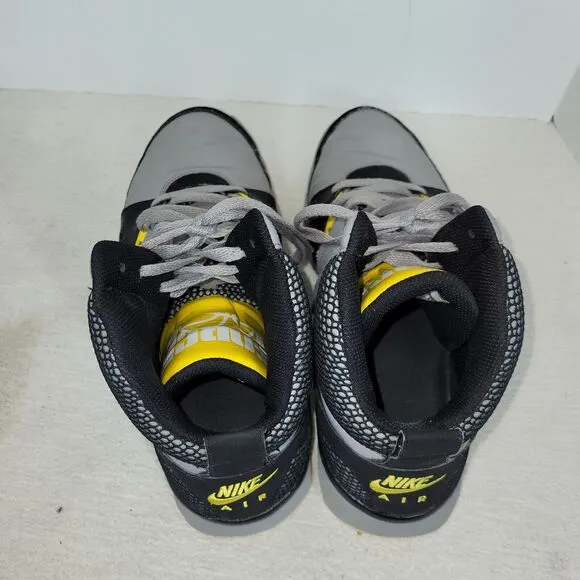 Nike Shoes Mens Size 11 Gray Yellow Air Ultra Force Sneaker 2013 555087-001 Shoe