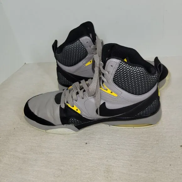 Nike Shoes Mens Size 11 Gray Yellow Air Ultra Force Sneaker 2013 555087-001 Shoe