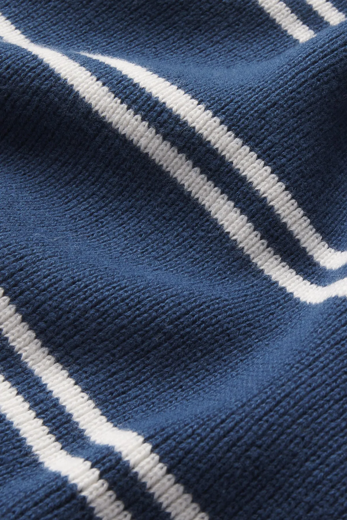 Nora Cotton Cardigan in Navy Ivory Stripe