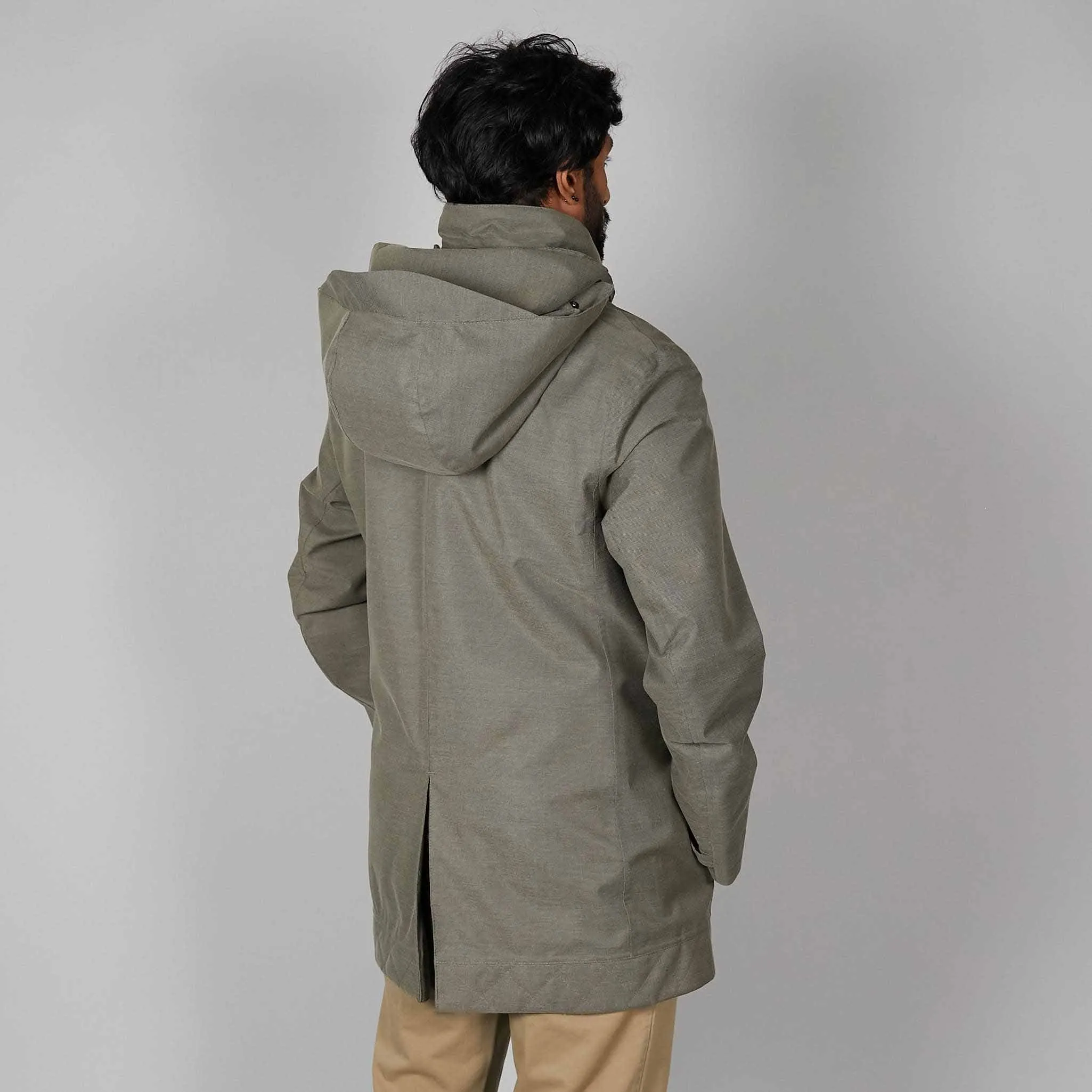 Norwegian Rain Caban Single Breasted Rain Coat Olive