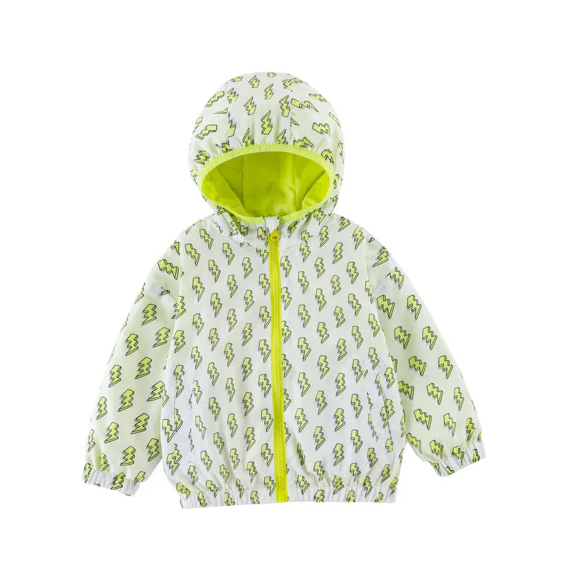 Nova Yellow Lightning Reversible Waterproof Winbreaker