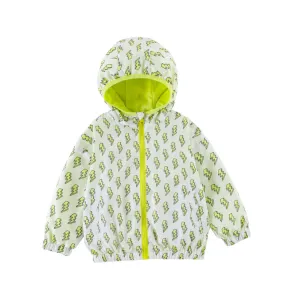 Nova Yellow Lightning Reversible Waterproof Winbreaker