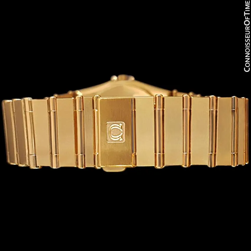 Omega Constellation Mens 35mm, Quartz, Day Date - 18K Gold Plated and Diamonds