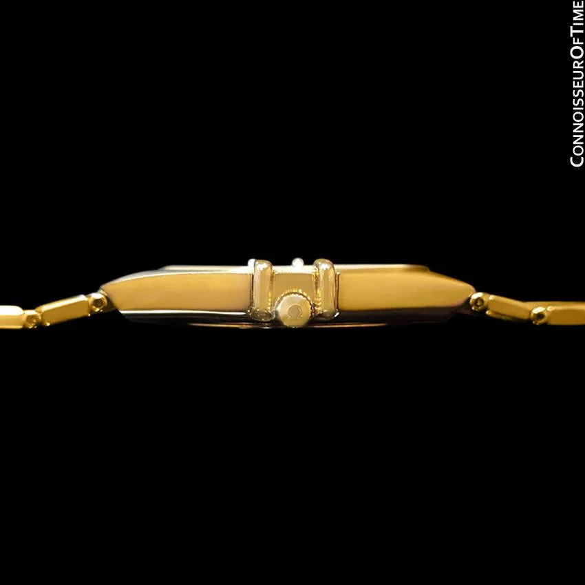 Omega Constellation Mens 35mm, Quartz, Day Date - 18K Gold Plated and Diamonds
