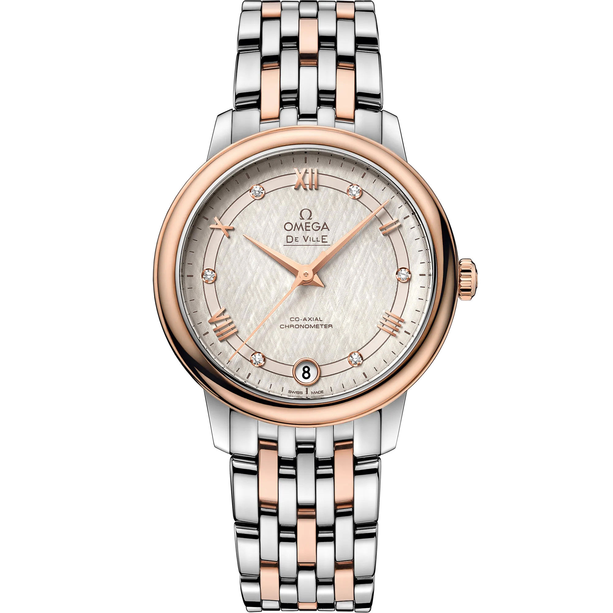 Omega De Ville Prestige 32.7 mm, steel - red gold on steel - red gold