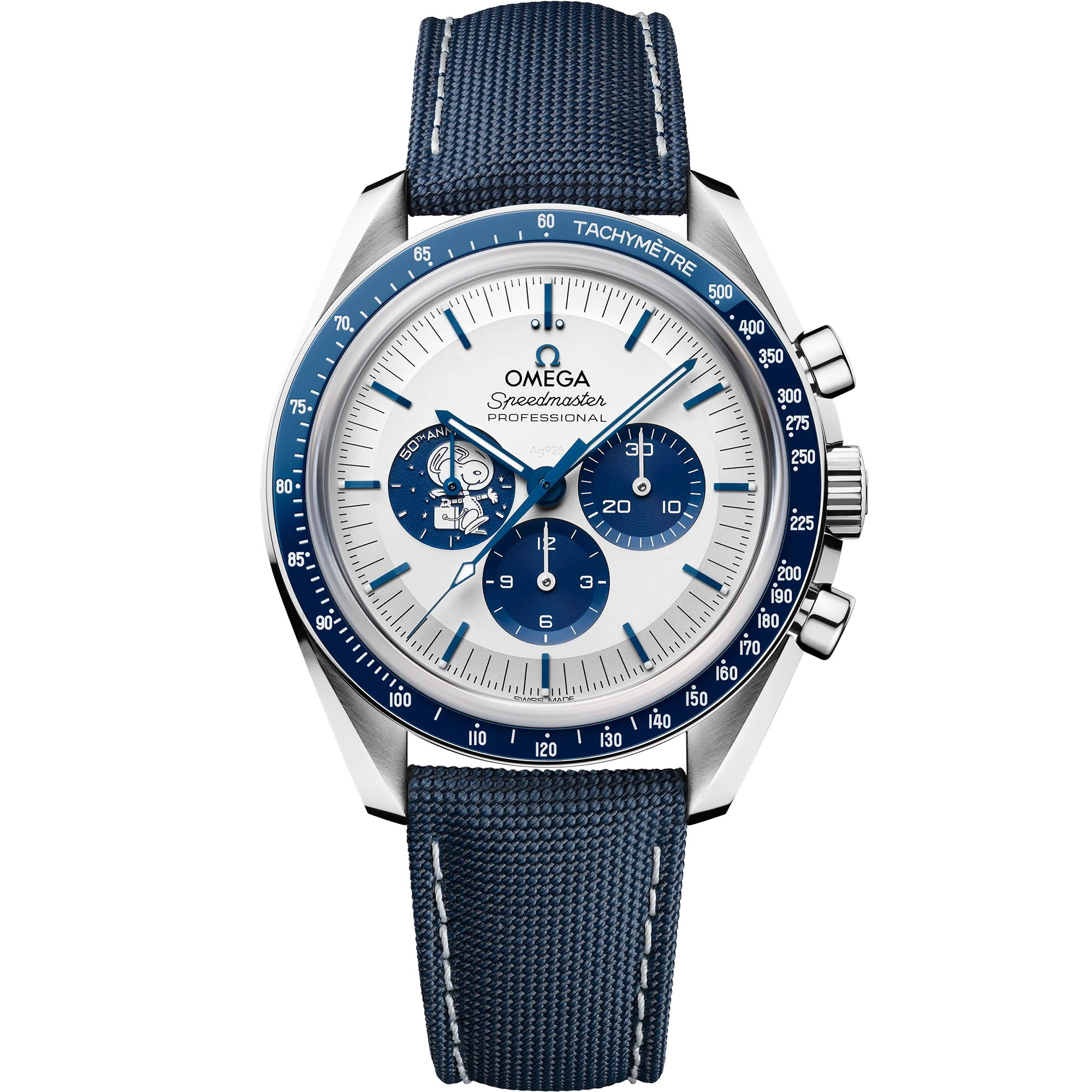 Omega Speedmaster Anniversary Series 42 mm, steel on coated nylon fabric strap