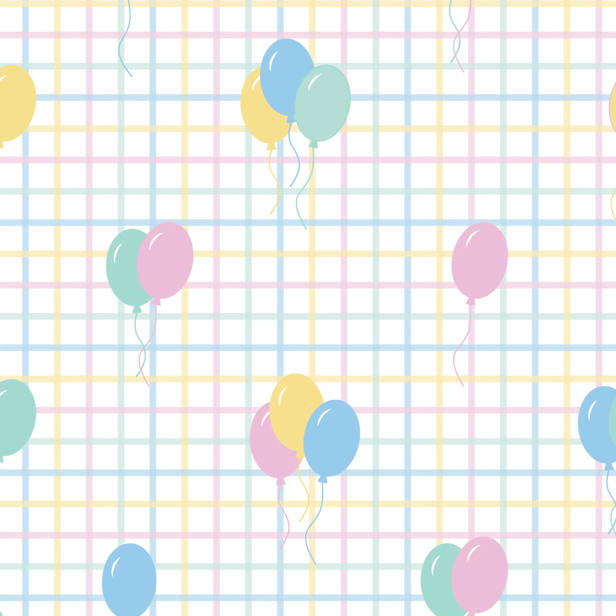Once Upon A Time Footie - Party Time Balloon Plaid, Park Pink