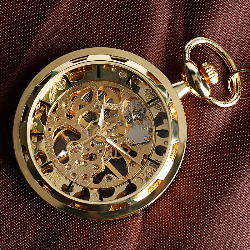 Open Face Steampunk Pocket Watch