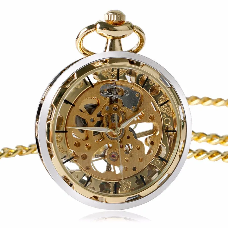 Open Face Steampunk Pocket Watch