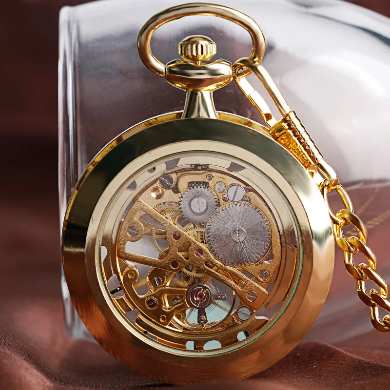 Open Face Steampunk Pocket Watch