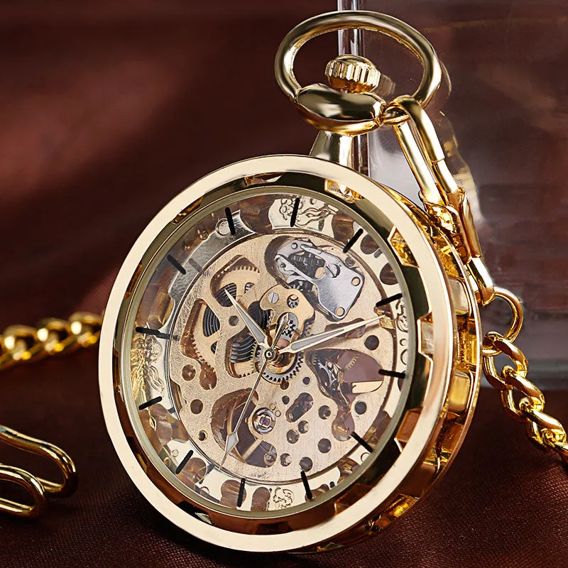 Open Face Steampunk Pocket Watch