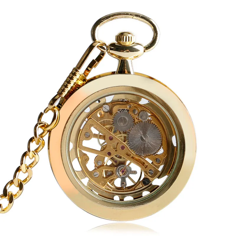 Open Face Steampunk Pocket Watch
