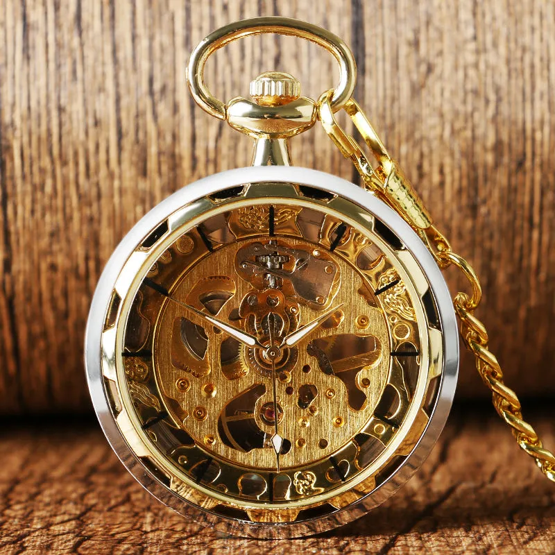 Open Face Steampunk Pocket Watch