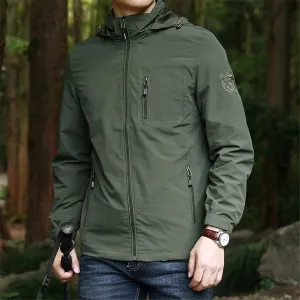 Outdoor Jacket Men Waterproof Jacket Coat Fashion Casual Camping Jackets Male Outerwear Green Windbreaker Big Size 5XL