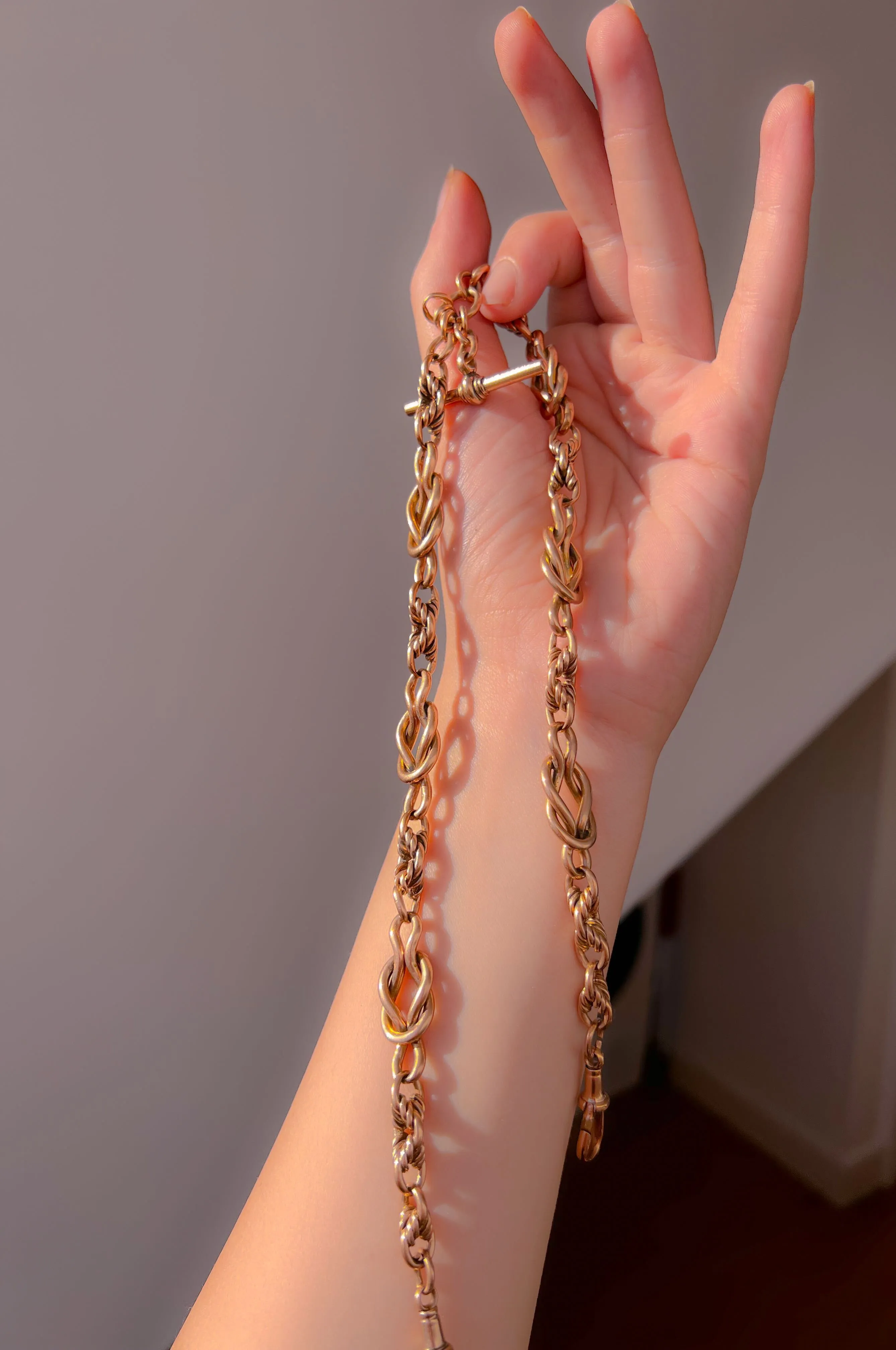 Outrageous 9k Gold Albert Chain