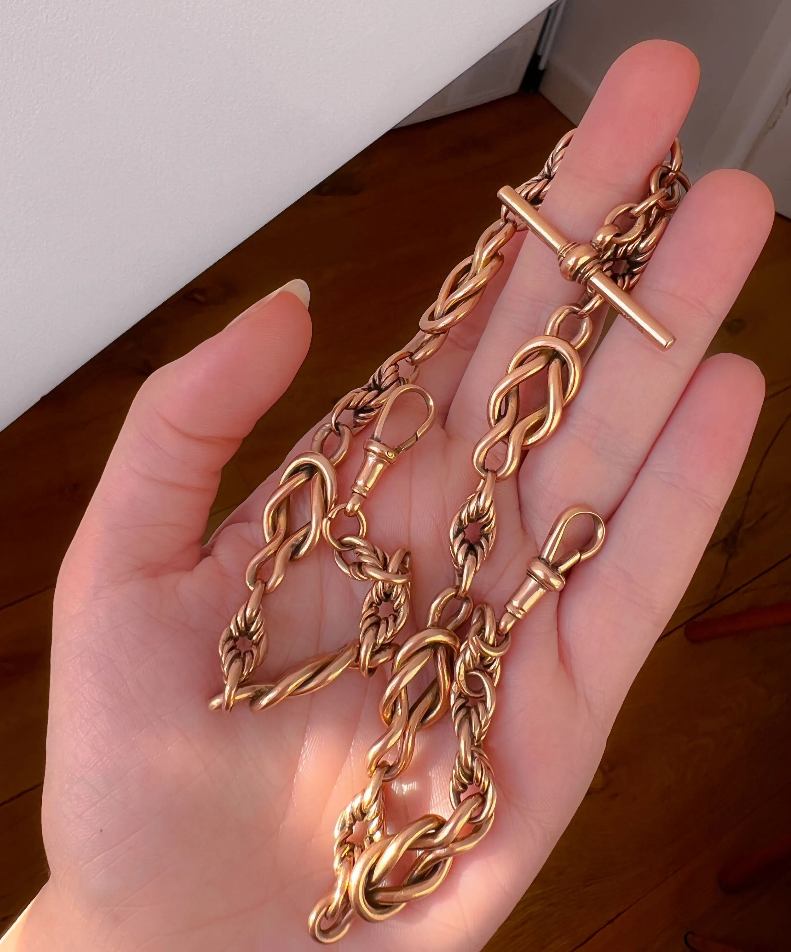 Outrageous 9k Gold Albert Chain